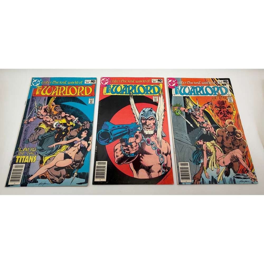The Warlord DC Comics Lot Issues 32 33 36 Mike Grell 1980 Bronze Age Skartaris